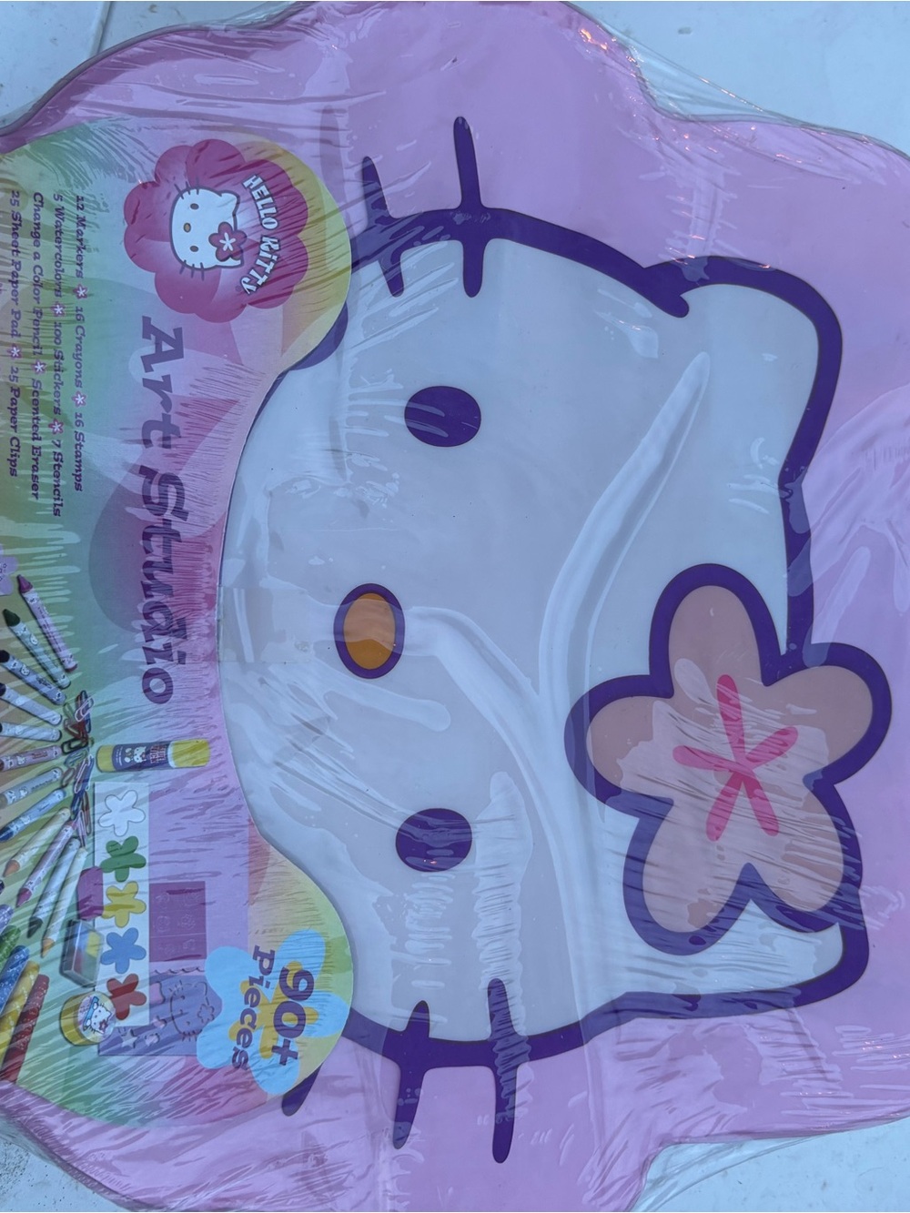 Hello Kitty Pink Bath Art Studio Set with Flower Accent